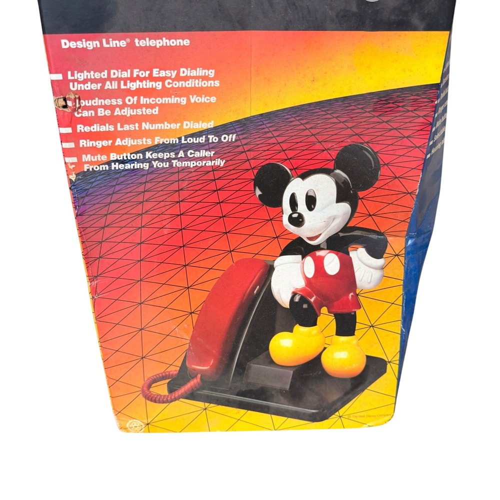 1995 Mickey Mouse AT&T Touch Tone Telephone Disney 15" Tall *UNTESTED*